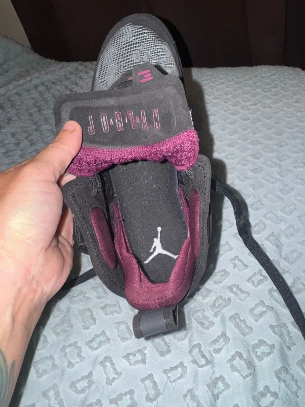 Air Jordan 37 Bordeaux basketball shoes size men’s 9
